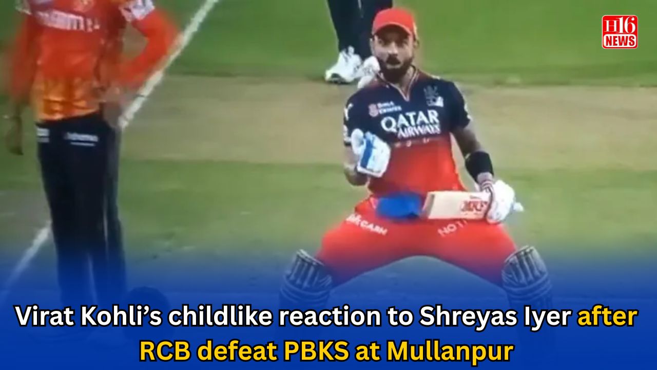 Virat Kohli’s childlike reaction to Shreyas Iyer after RCB defeat PBKS at Mullanpur